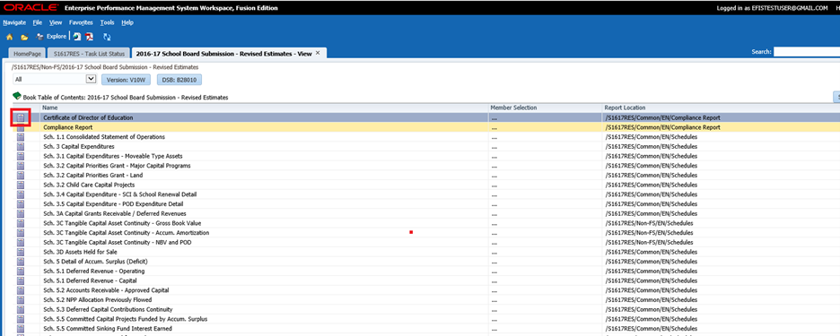 Shows the report's table of contents